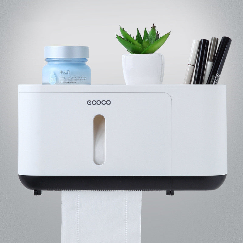 Einfacher multifunktionaler Papierhandtuchhalter Nagelfreies wasserdichtes Handtuchpumpen