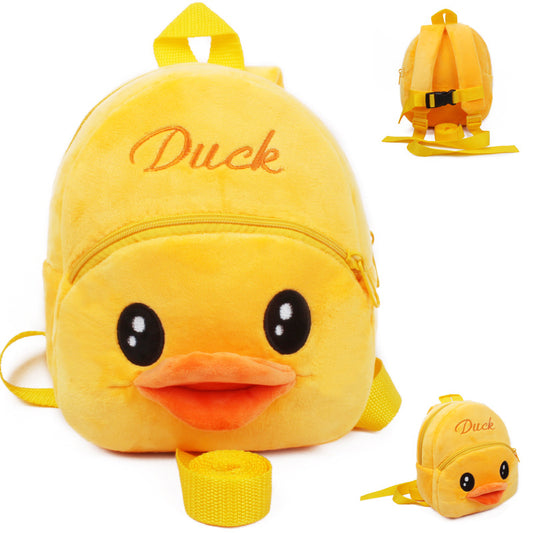 New baby small bag children backpack to prevent the loss of 1 and a half year and 2 year old female baby cartoon knapsack traction rope