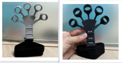 Silikon-Griffgerät, Finger-Übungsstrecker, Finger-Greifer, Krafttrainer, Stärkung des Rehabilitationstrainings