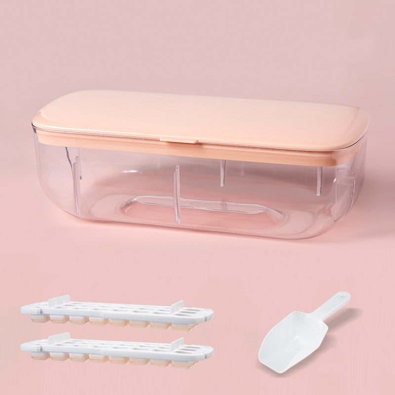 Bandeja para cubitos de hielo con caja de almacenamiento Moldes para cubitos de hielo de desmoldeo rápido Máquina para hacer hielo perezoso para cócteles Whisky Bar Herramientas de cocina Accesorios