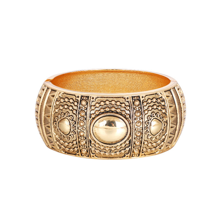 Pulsera en forma de tambor Pulsera Totem con diseño de nicho para damas