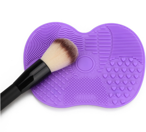 Almohadilla limpiadora para brochas de maquillaje 