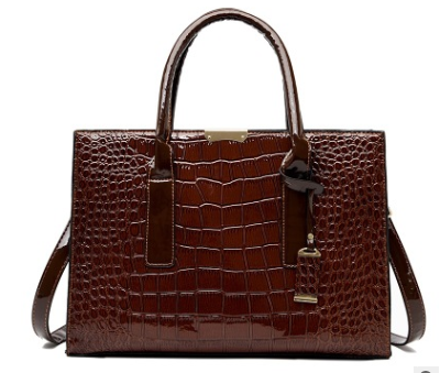 Embossed large capacity versatile crossbody bag