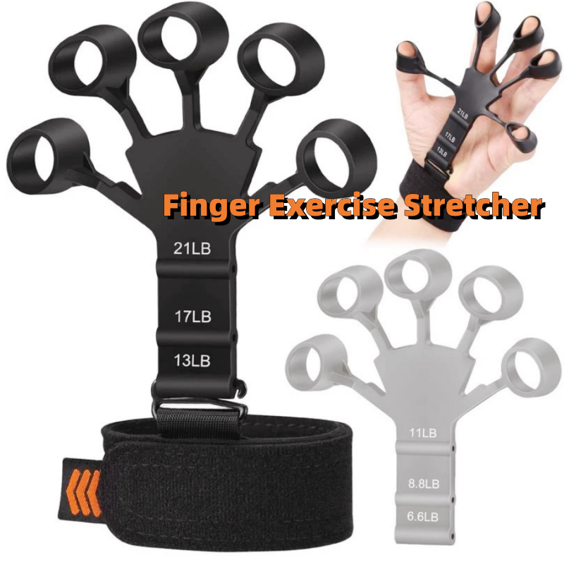 Silikon-Griffgerät, Finger-Übungsstrecker, Finger-Greifer, Krafttrainer, Stärkung des Rehabilitationstrainings