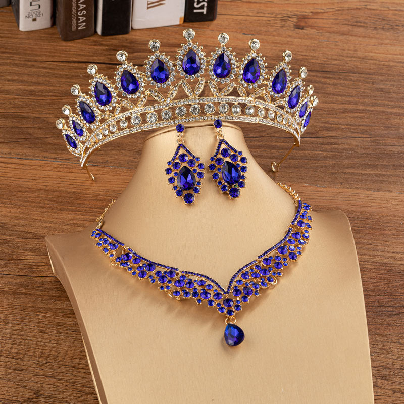 Brautkrone, Hochzeit, Legierung, Diamantkrone, modisch, eleganter Kopfschmuck