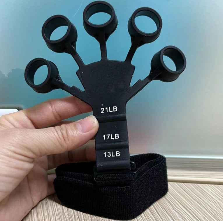 Silikon-Griffgerät, Finger-Übungsstrecker, Finger-Greifer, Krafttrainer, Stärkung des Rehabilitationstrainings