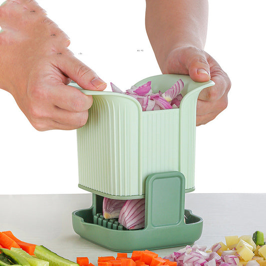 Picadora de verduras multifuncional, cortadora de patatas fritas, cortadora de cebolla a presión manual para el hogar, cortadora de patatas y pepino, herramientas de cocina