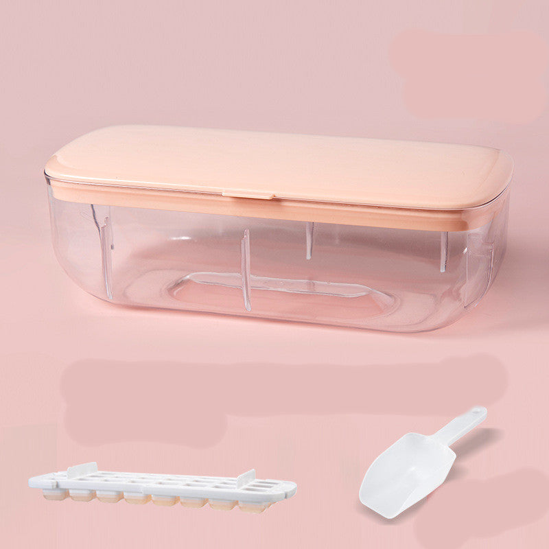 Bandeja para cubitos de hielo con caja de almacenamiento Moldes para cubitos de hielo de desmoldeo rápido Máquina para hacer hielo perezoso para cócteles Whisky Bar Herramientas de cocina Accesorios
