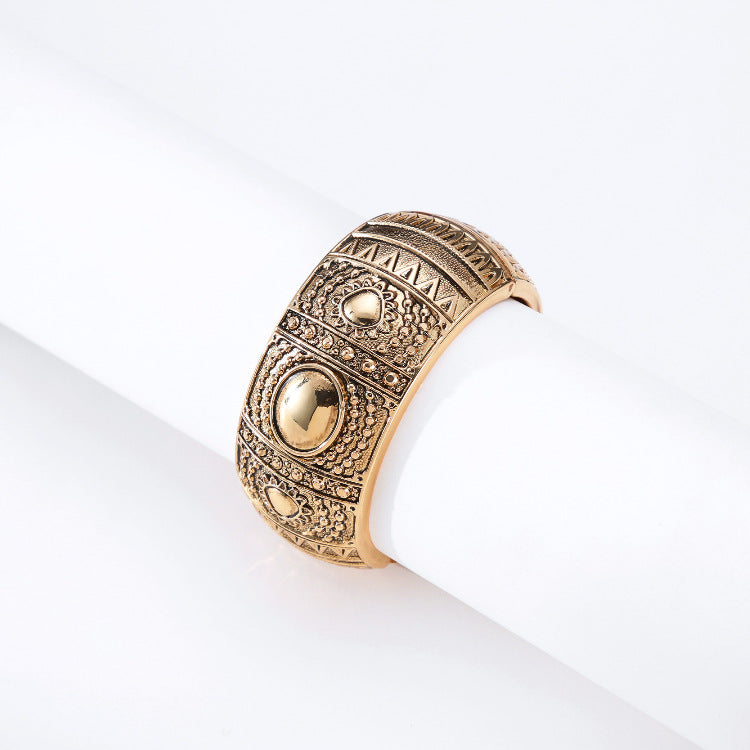 Pulsera en forma de tambor Pulsera Totem con diseño de nicho para damas