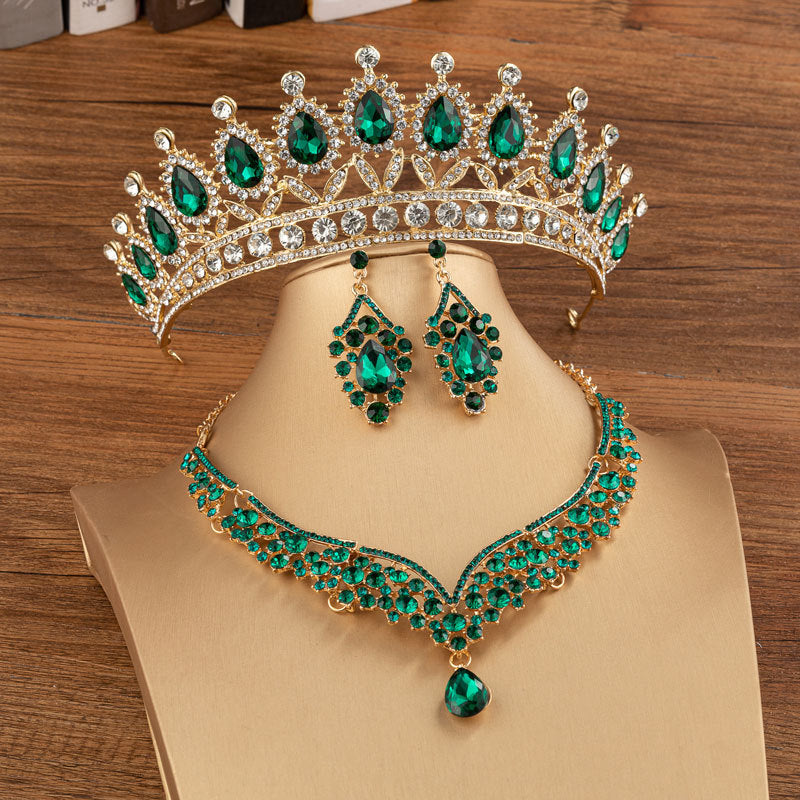 Brautkrone, Hochzeit, Legierung, Diamantkrone, modisch, eleganter Kopfschmuck