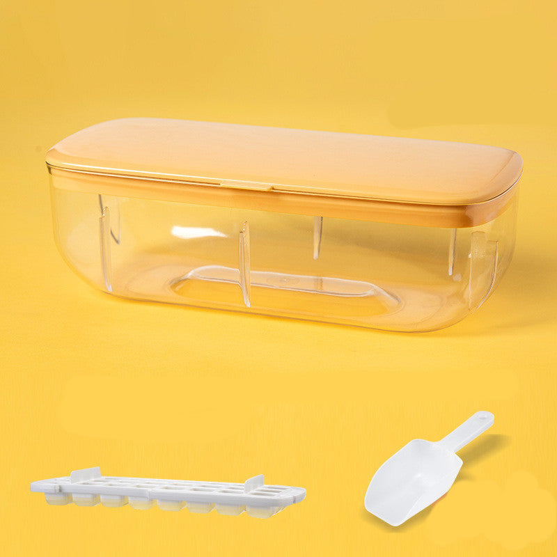 Bandeja para cubitos de hielo con caja de almacenamiento Moldes para cubitos de hielo de desmoldeo rápido Máquina para hacer hielo perezoso para cócteles Whisky Bar Herramientas de cocina Accesorios