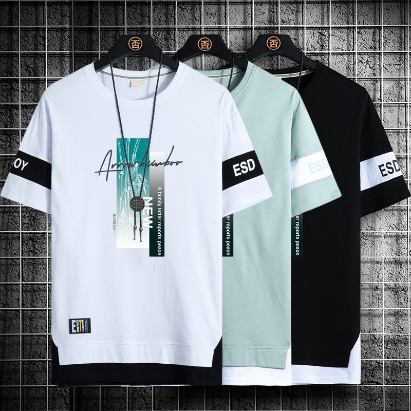 Lässige T-Shirt-Shorts-Kombination 