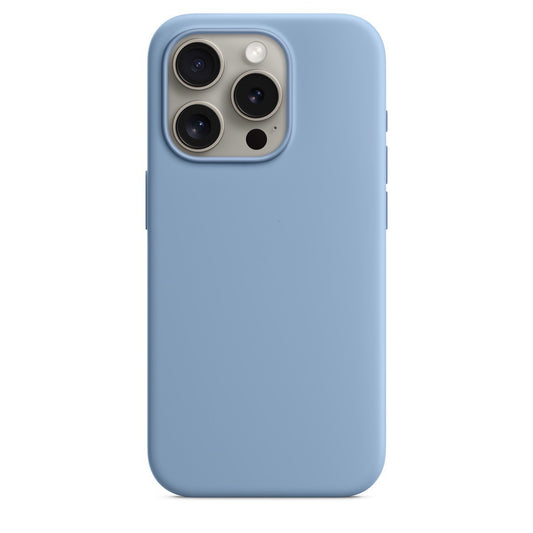 Geeignet für iPhone 15promax Apple 15 Flüssigsilikon-Handyhülle 15pro Reines flüssiges Zweifarben-Tastenmodell 