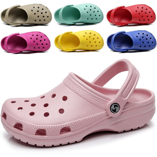 Cave Shoes Women&amp;#039;s Beach Hollow Sandals And Slippers Men&amp;#039;s Flat Garden Jelly Shoes Outdoor Wading Sandals