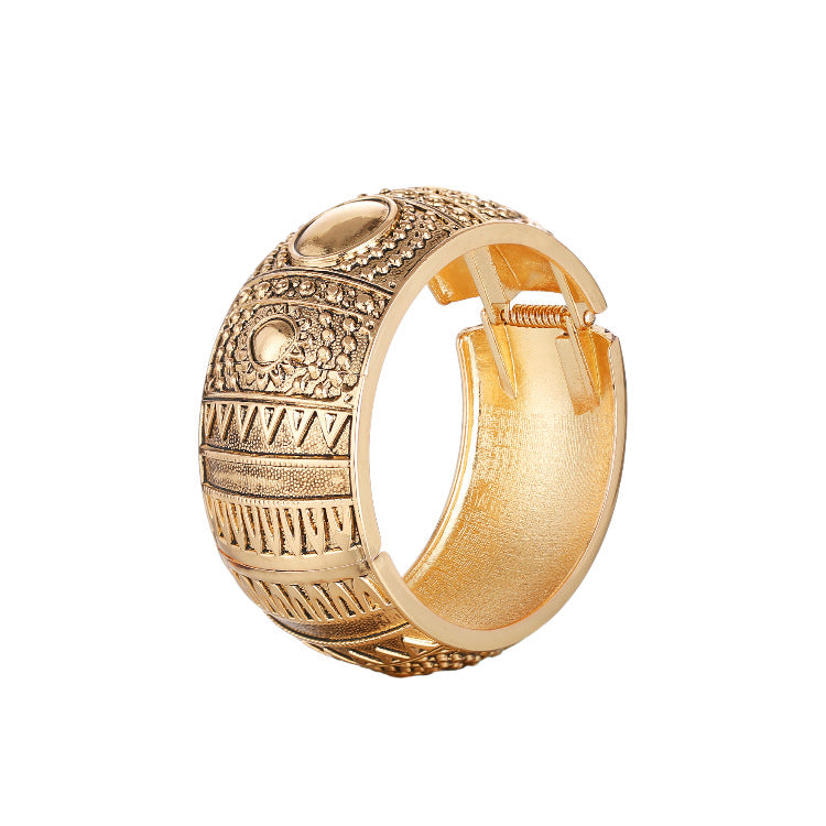 Pulsera en forma de tambor Pulsera Totem con diseño de nicho para damas