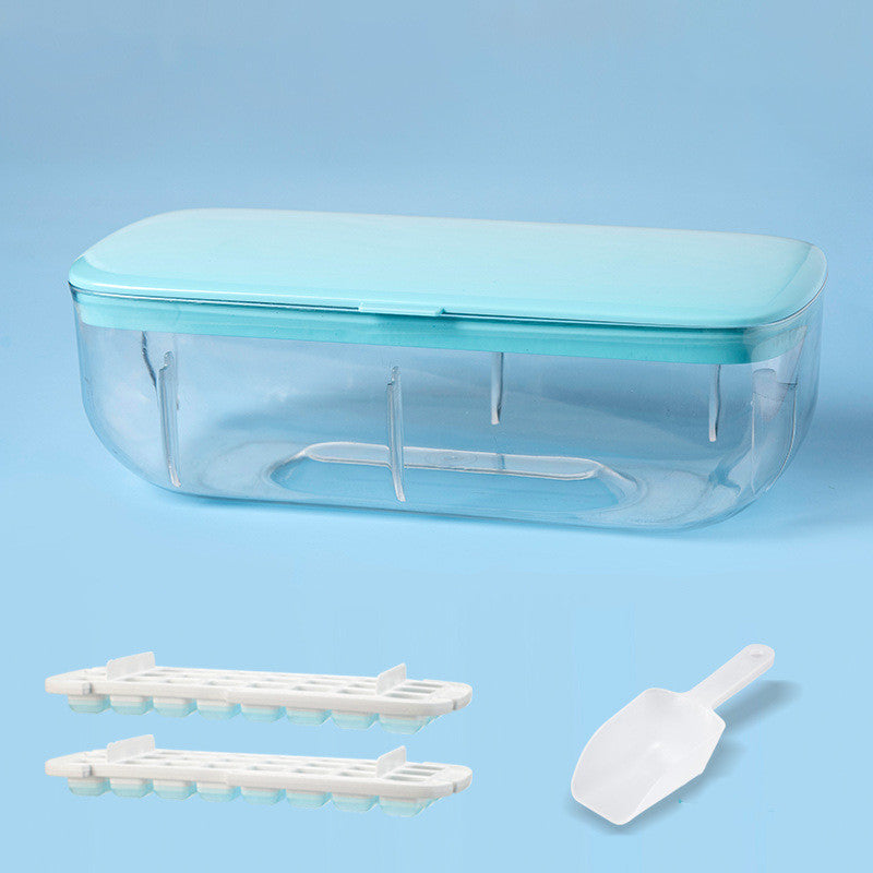 Bandeja para cubitos de hielo con caja de almacenamiento Moldes para cubitos de hielo de desmoldeo rápido Máquina para hacer hielo perezoso para cócteles Whisky Bar Herramientas de cocina Accesorios
