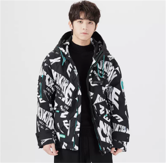 Short Thickened Cold Protection Men's Down Jacket