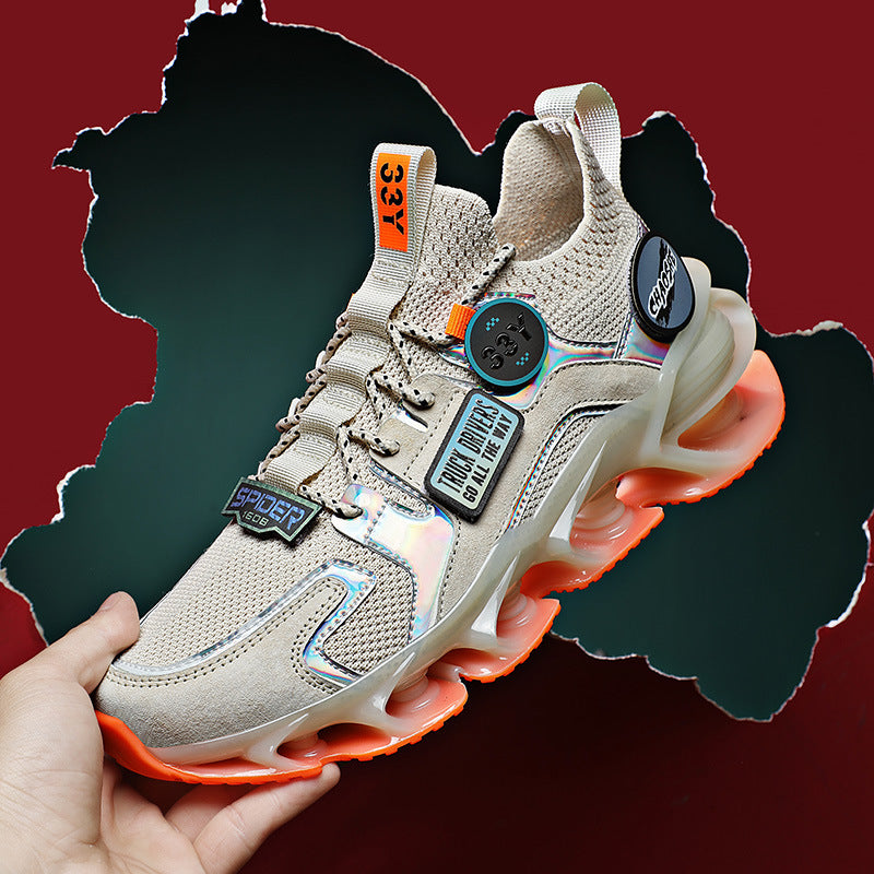 Blade Shock AbsorptioHollow n Sportschuhe Sommer Atmungsaktive Flying Woven Casual Schuhe